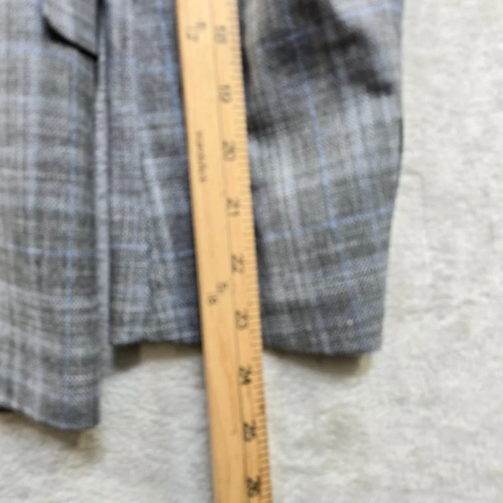 Tommy Hilfiger Modern-Fit Plaid Sport Coat Mens 36S Grey TH Flex Conrad $295 NEW